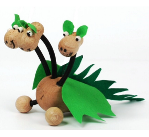 Gerlich Drevená bábka Trojhlavý drak